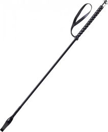 Whip & Go Reitgerte aus Nylon gepunktet 65 cm Schwarz oder Silber – Bild 1 von 2