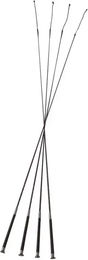 Produktbild von Whip & Go Silverline Dressurstab aus Fiberglas 120 cm in Silber Schwarz