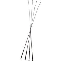 Produktbild von Whip & Go Silverline Dressurstab aus Fiberglas 120 cm in Silber Schwarz