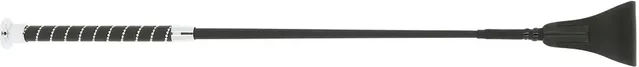 Produktbild von Whip & Go Torsade Peitsche aus Glasfaser 65 cm Silber Schwarz