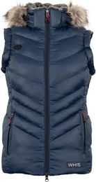 Produktbild von Whis Coach Ärmellose Daunenjacke mit Kapuze Unisex Blau Größe L