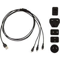 Produktbild von Whis Ladegerät mit 2-Port-Micro-USB-Kabel