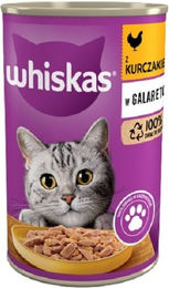 Whiskas Adult Katzen Nassfutter Huhn in Gelee 400 g ohne Farb- und Aromastoffe - 400 g – Bild 1 von 4