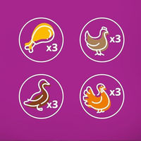 Produktbild von Whiskas Adult Katzen Nassfutter Stückchen in Gelee Huhn Ente Geflügel Pute 48x85g - 48 x 85 g