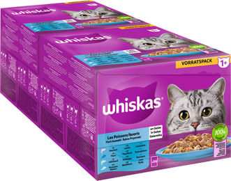 Whiskas Adult Katzenfutter Fisch Stückchen in Gelee 10 x 85g Multipack - 24 x 85 g – Bild 1 von 3