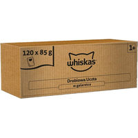 Produktbild von Whiskas Adult Katzenfutter Geflügel Stückchen in Gelee 120x85g