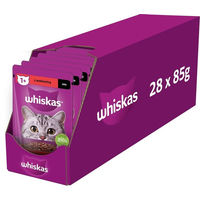 Produktbild von Whiskas Adult Katzenfutter Rind in Sauce 28 Beutel à 85g - 28 x 85 g