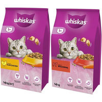 Produktbild von Whiskas Adult Katzenfutter Rind und Huhn 14kg - 14 kg