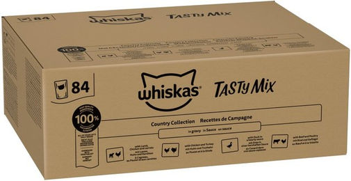 Whiskas Adult Katzenfutter Stückchen in Sauce 84 x 85 g Beutel – Bild 1 von 4