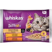 Produktbild von Whiskas Adult Katzennassfutter Stückchen in Sauce Huhn Lamm und Pute 340g - 4 x 85 g