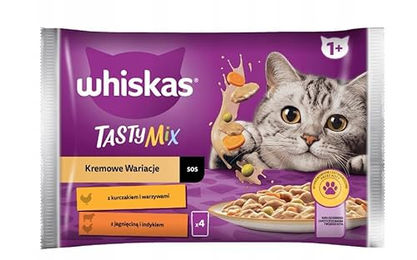 Whiskas Adult Katzennassfutter Tasty Mix Stückchen in Sauce mit Huhn, Lamm und Pute 52 Beutel à 85g – Bild 1 von 3