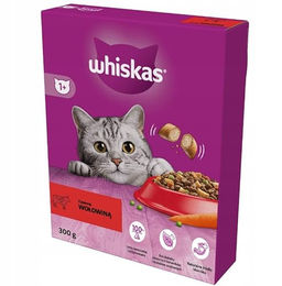 Whiskas Adult Katzentrockenfutter mit Rind für erwachsene Katzen 6 x 300 g - 6 x 300 g – Bild 1 von 3