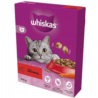 Produktbild von Whiskas Adult Katzentrockenfutter mit Rind für erwachsene Katzen 6 x 300 g - 6 x 300 g