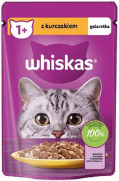 Whiskas Adult Nassfutter für erwachsene Katzen mit Huhn in Gelee 2 x 85g - 56 x 85 g – Bild 1 von 6