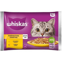 Produktbild von Whiskas Adult Nassfutter für Katzen mit Huhn und Truthahn in Gelee ohne Farb- und Aromastoffe sowie Konservierungsstoffe - 20 x 85 g