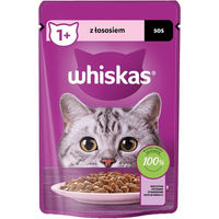 Produktbild von Whiskas Adult Nassfutter für Katzen mit Lachs in Sauce 85g - 85 g