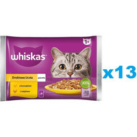 Produktbild von Whiskas Adult Nasskatzenfutter Huhn und Truthahn Stückchen in Gelee 52 x 85 g - 52 x 85 g