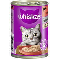 Produktbild von Whiskas Adult Paté Rind für Katzen 12x400g - 12 x 400 g