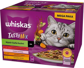 Whiskas Adult Tasty Mix Stückchen in Sauce für ausgewachsene Katzen 24 x 85 g - 24 x 85 g – Bild 1 von 4
