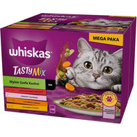 Produktbild von Whiskas Adult Tasty Mix Stückchen in Sauce für ausgewachsene Katzen 24 x 85 g - 24 x 85 g