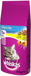 Whiskas Adult Trockenfutter für kastrierte Katzen mit Huhn 14 kg - 14 kg – Bild 1 von 13