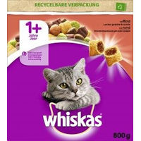 Produktbild von Whiskas Adult Trockenfutter für Katzen mit Rind 800 g - 800 g