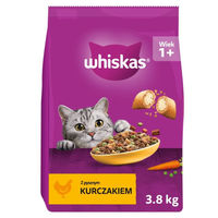 Produktbild von Whiskas Adult Trockenfutter mit Huhn für erwachsene Katzen 3,8 kg