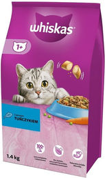 Whiskas Adult Trockenfutter mit Thunfisch für ausgewachsene Katzen 1,4 kg - 2 x 1,4 kg – Bild 1 von 3