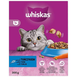 Produktbild von Whiskas Adult Trockenfutter mit Thunfisch für erwachsene Katzen zur Zahnpflege 2x300g - 2 x 300 g