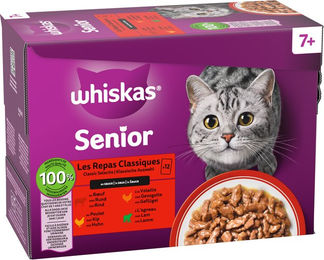 Whiskas Classic Selection Stückchen in Sauce für Senior Katzen 12 x 85 g Beutel – Bild 1 von 2