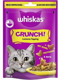 Whiskas Crunch Leckerli für Katzen mit Huhn, Truthahn und Ente 100g - 6 x 100 g – Bild 1 von 9