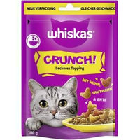 Produktbild von Whiskas Crunch Leckerli für Katzen mit Huhn, Truthahn und Ente 100g - 6 x 100 g