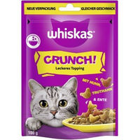 Produktbild von Whiskas Crunch Leckerli für Katzen mit Huhn, Truthahn und Ente 6x100 g - 6 x 100 g