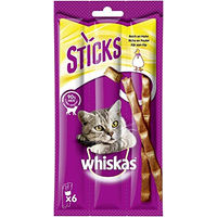 Produktbild von Whiskas Crunchy Sticks Huhn Katzen-Snacks 504 g - 14 x 36 g