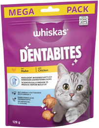Whiskas Dentabites Zahnpflege Leckerli mit Huhn für Katzen aller Altersstufen 2 x 120 g – Bild 1 von 1