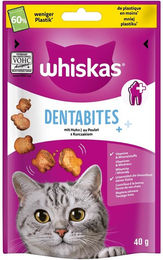 Produktbild von Whiskas Dentabites Zahnpflege Snack Huhn 3x40 g für Katzen