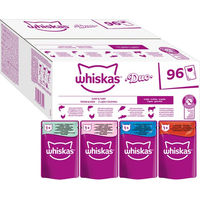Produktbild von Whiskas Duo Katzen Nassfutter Adult Surf & Turf Stückchen in Gelee 96 x 85 g