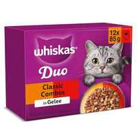 Produktbild von Whiskas Duo Katzennassfutter Classic Combo Stückchen in Gelee Adult 12 x 85g - 12 x 85 g