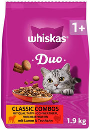 Whiskas Duo Trockenfutter für Katzen Adult Lamm und Truthahn 1,9 kg – Bild 1 von 2