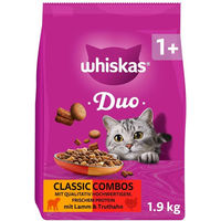 Produktbild von Whiskas Duo Trockenfutter für Katzen Adult Lamm und Truthahn 1,9 kg