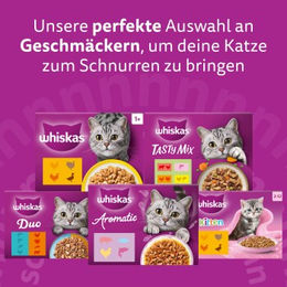 Whiskas Geflügel Auswahl Katzen Nassfutter Adult Stückchen in Gelee 80 x 85g - 80 x 85 g – Bild 1 von 6