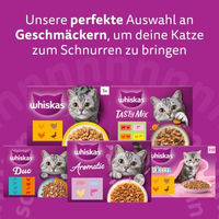 Produktbild von Whiskas Geflügel Auswahl Katzen Nassfutter Adult Stückchen in Gelee 80 x 85g - 80 x 85 g