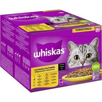Produktbild von Whiskas Geflügel Auswahl Katzen Nassfutter Senior Stückchen in Sauce 24 x 85 g - 24 x 85 g