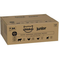 Produktbild von Whiskas Junior Katzen Nassfutter Kitten Stückchen in Sauce 84 x 85 g