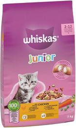 Whiskas Junior Katzenfutter Huhn für Kitten 7 kg - 7 kg – Bild 1 von 11