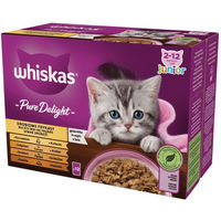 Produktbild von Whiskas Junior Kitten Nassfutter Geflügel Stückchen in Gelee 12 x 85 g - 12 x 85 g
