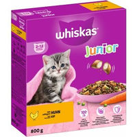 Produktbild von Whiskas Junior Kitten Trockenfutter mit Huhn 800 g - 5 x 800 g
