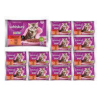 Produktbild von Whiskas Junior Nassfutter für Kätzchen mit Rind und Huhn in Sauce, 85g Beutel - 52 x 85 g