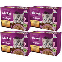 Produktbild von Whiskas Junior Pure Delight Geflügel Stückchen in Gelee Katzennassfutter für Kitten 48 x 85 g - 48 x 85 g