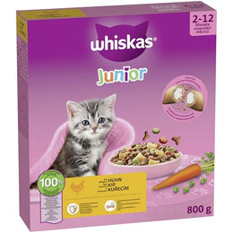 Whiskas Junior Trockenfutter Huhn für Kitten 5 x 800g - 5 x 800 g – Bild 1 von 7